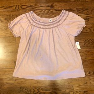 Pink soft Old Navy top large NWT